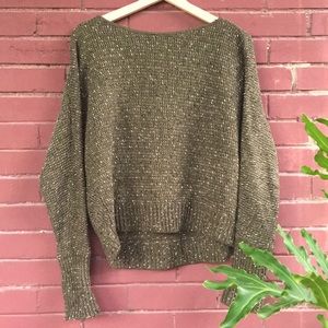 Cotton Emporium Green Sweater. Size: Small